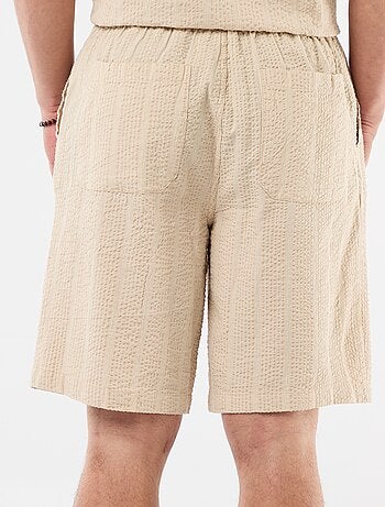 Bermudas de tejido tipo crepé