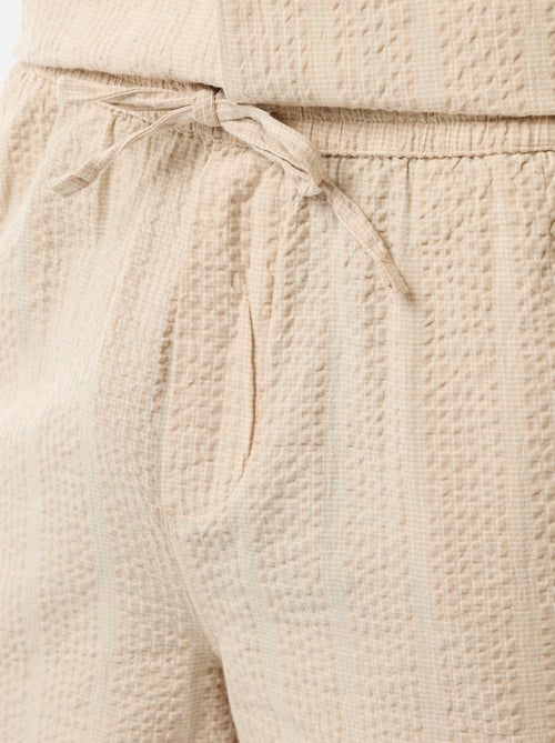 Bermudas de tejido tipo crepé - Kiabi