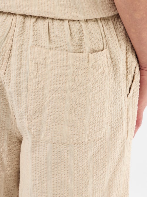 Bermudas de tejido tipo crepé - Kiabi