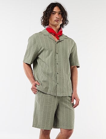 Bermudas de tejido tipo crepé
