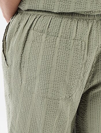 Bermudas de tejido tipo crepé