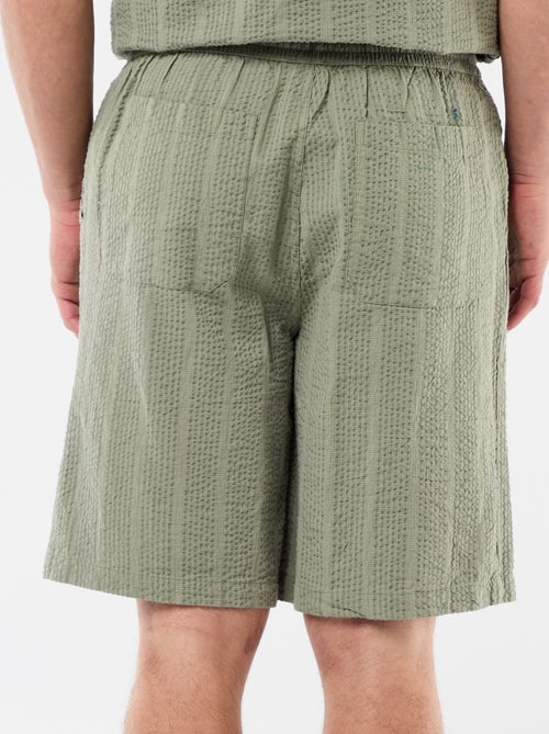 Bermudas de tejido tipo crepé - Kiabi