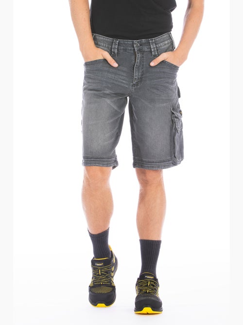 Bermudas de trabajo en denim elástico SUNJOBG - Kiabi Bermudas de trabajo en denim elástico SUNJOBG - Kiabi