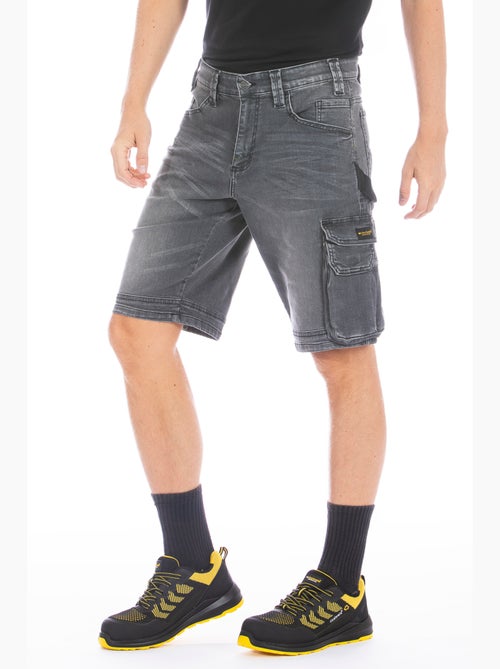 Bermudas de trabajo en denim elástico SUNJOBG - Kiabi Bermudas de trabajo en denim elástico SUNJOBG - Kiabi