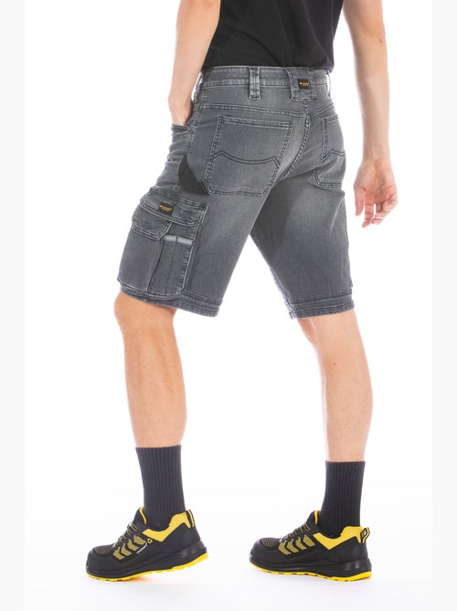 Bermudas de trabajo en denim elástico SUNJOBG - Kiabi Bermudas de trabajo en denim elástico SUNJOBG - Kiabi