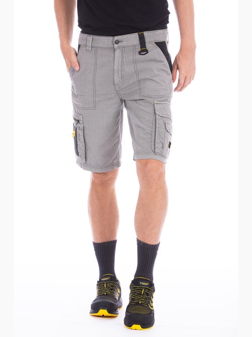 Bermudas de trabajo en denim ligero reforzado BREEZ2 - Kiabi Bermudas de trabajo en denim ligero reforzado BREEZ2 - Kiabi