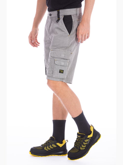 Bermudas de trabajo en denim ligero reforzado BREEZ2 - Kiabi Bermudas de trabajo en denim ligero reforzado BREEZ2 - Kiabi