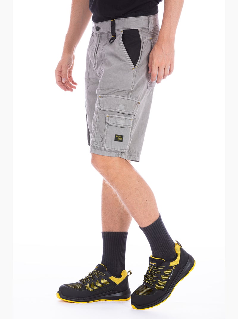 Bermudas de trabajo en denim ligero reforzado BREEZ2 Gris - Kiabi