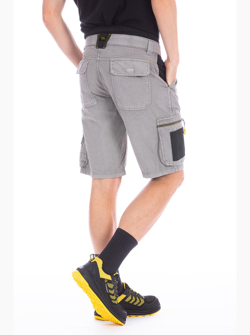 Bermudas de trabajo en denim ligero reforzado BREEZ2 Gris - Kiabi