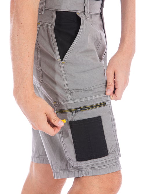 Bermudas de trabajo en denim ligero reforzado BREEZ2 - Kiabi Bermudas de trabajo en denim ligero reforzado BREEZ2 - Kiabi