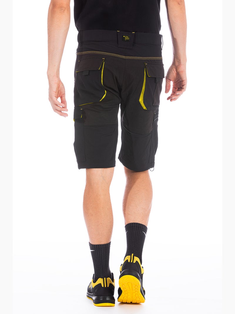 Bermudas de trabajo técnico bielástico SPIN Negro - Kiabi