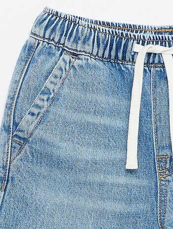 Bermudas de vaquero con cordón de ajuste