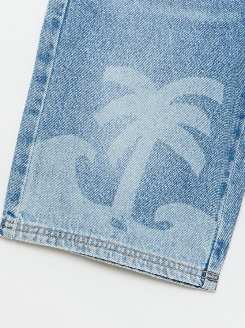 Bermudas de vaquero con cordón de ajuste Azul - Kiabi