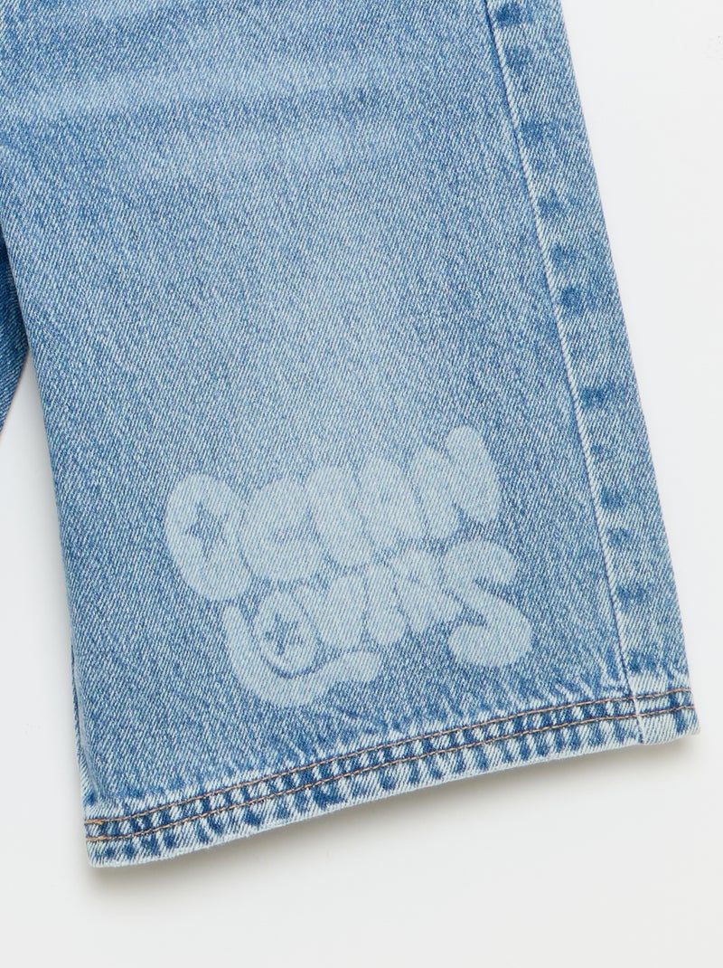 Bermudas de vaquero con cordón de ajuste Azul - Kiabi