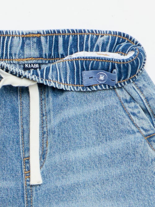 Bermudas de vaquero con cordón de ajuste - Kiabi