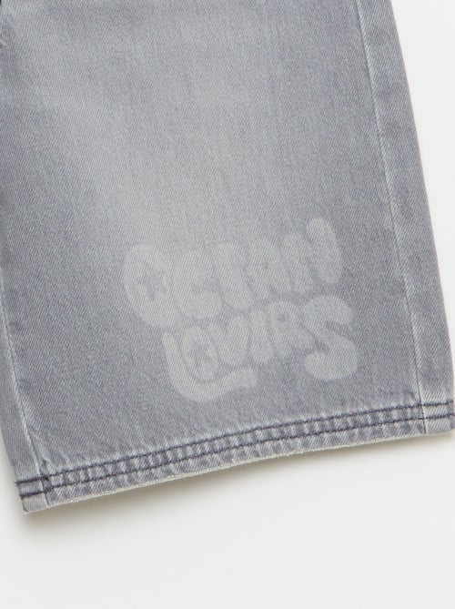 Bermudas de vaquero con cordón de ajuste - Kiabi