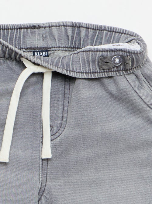 Bermudas de vaquero con cordón de ajuste - Kiabi