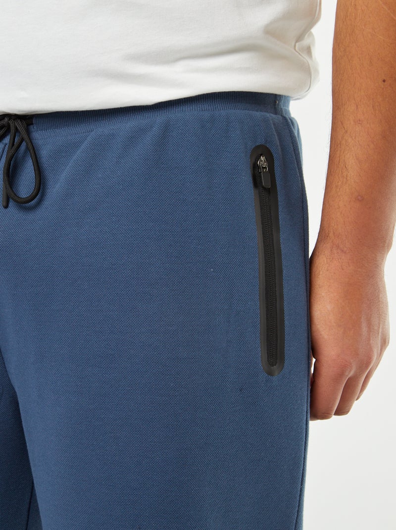 Bermudas deportivas de punto de piqué AZUL - Kiabi