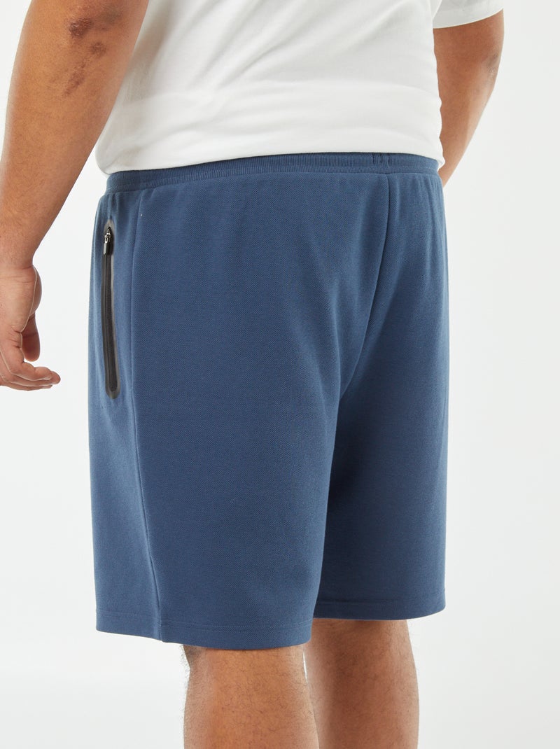 Bermudas deportivas de punto de piqué AZUL - Kiabi