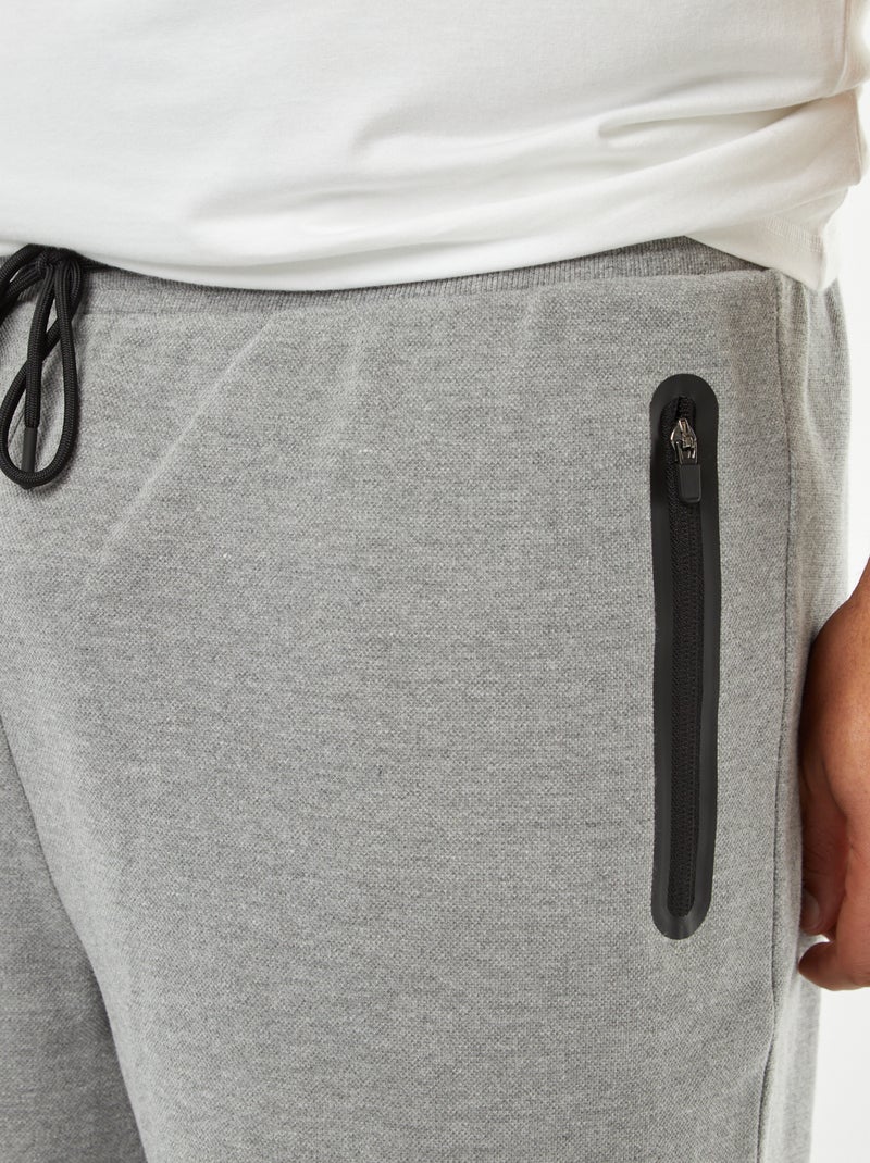 Bermudas deportivas de punto de piqué GRIS - Kiabi