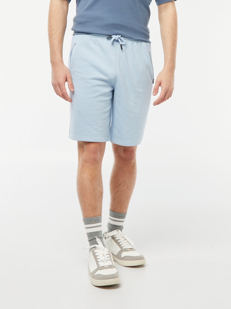 Bermudas deportivas rectas de chándal AZUL - Kiabi