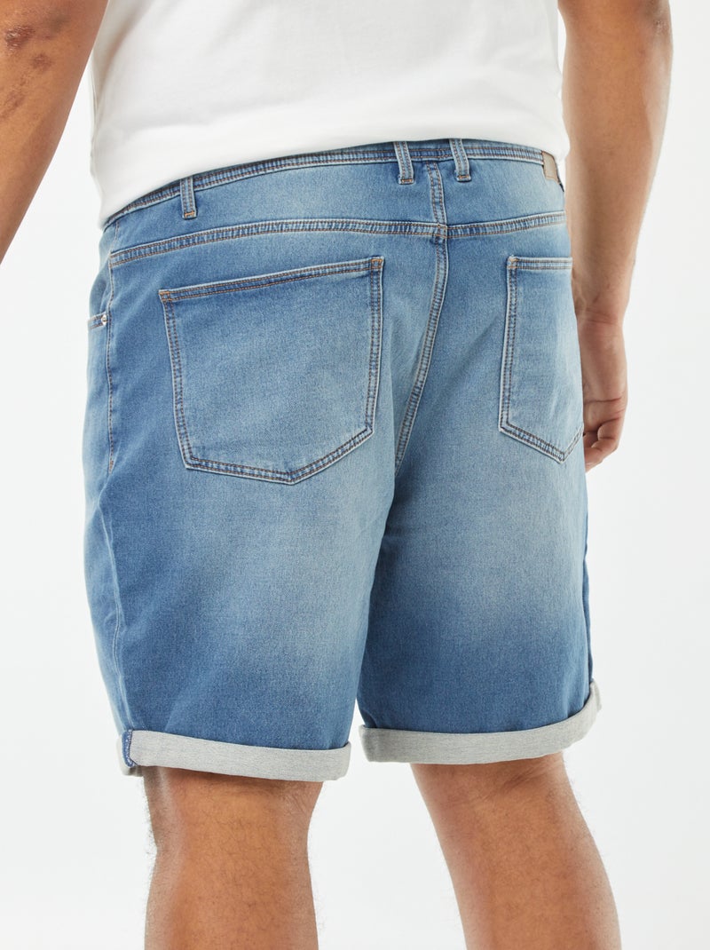 Bermudas elásticas vaqueras AZUL - Kiabi