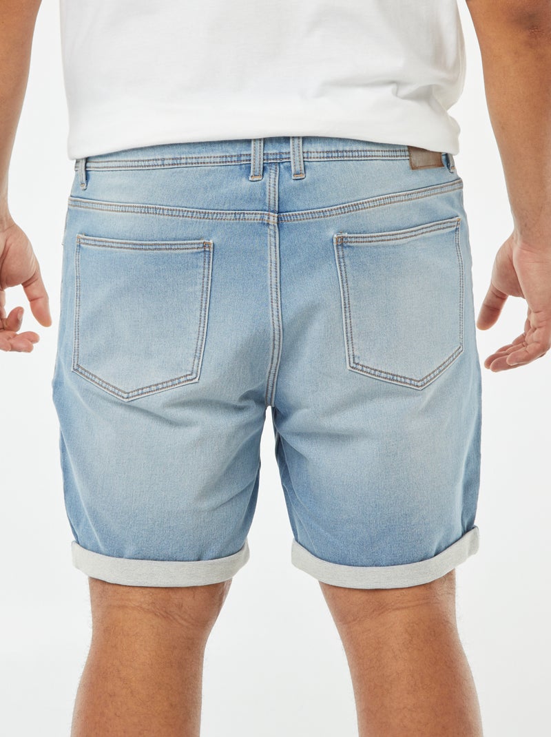 Bermudas elásticas vaqueras AZUL - Kiabi