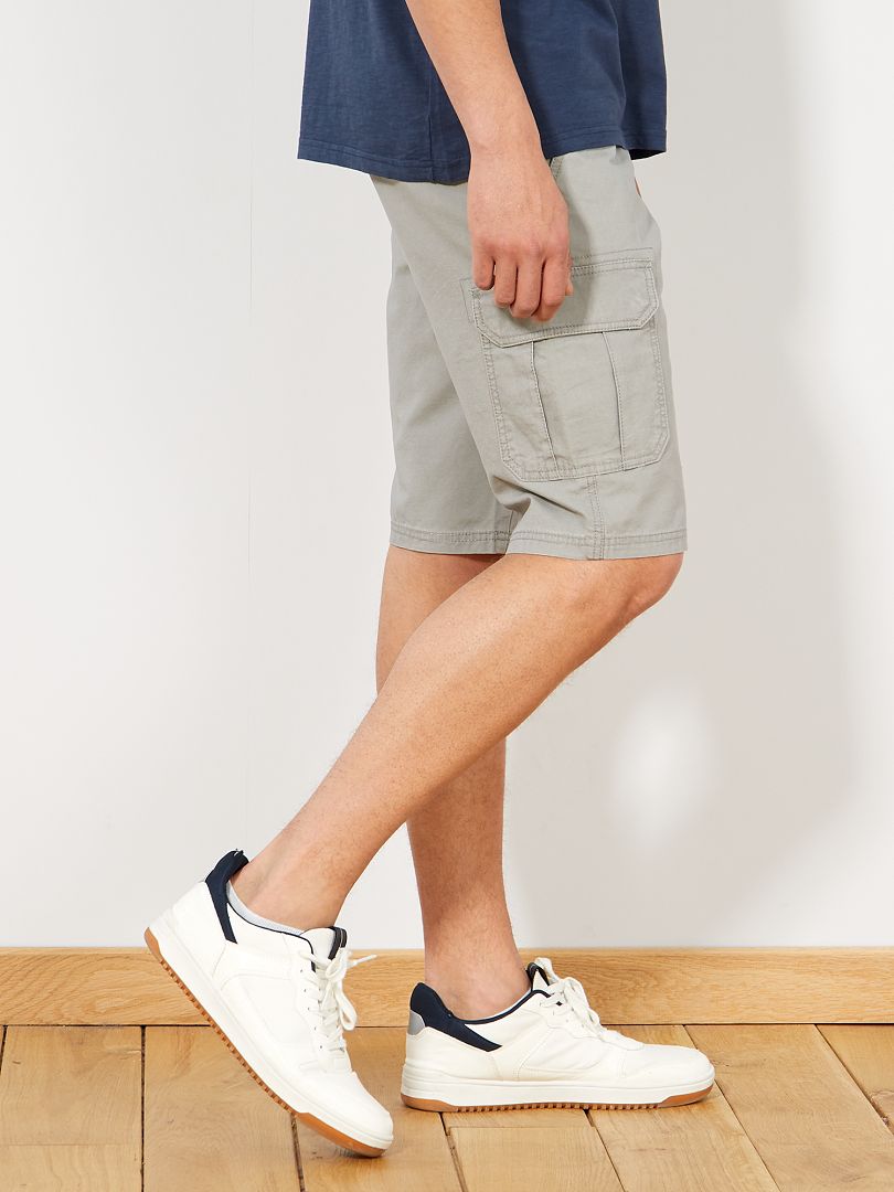 Bermudas Estilo Cargo Negro Kiabi