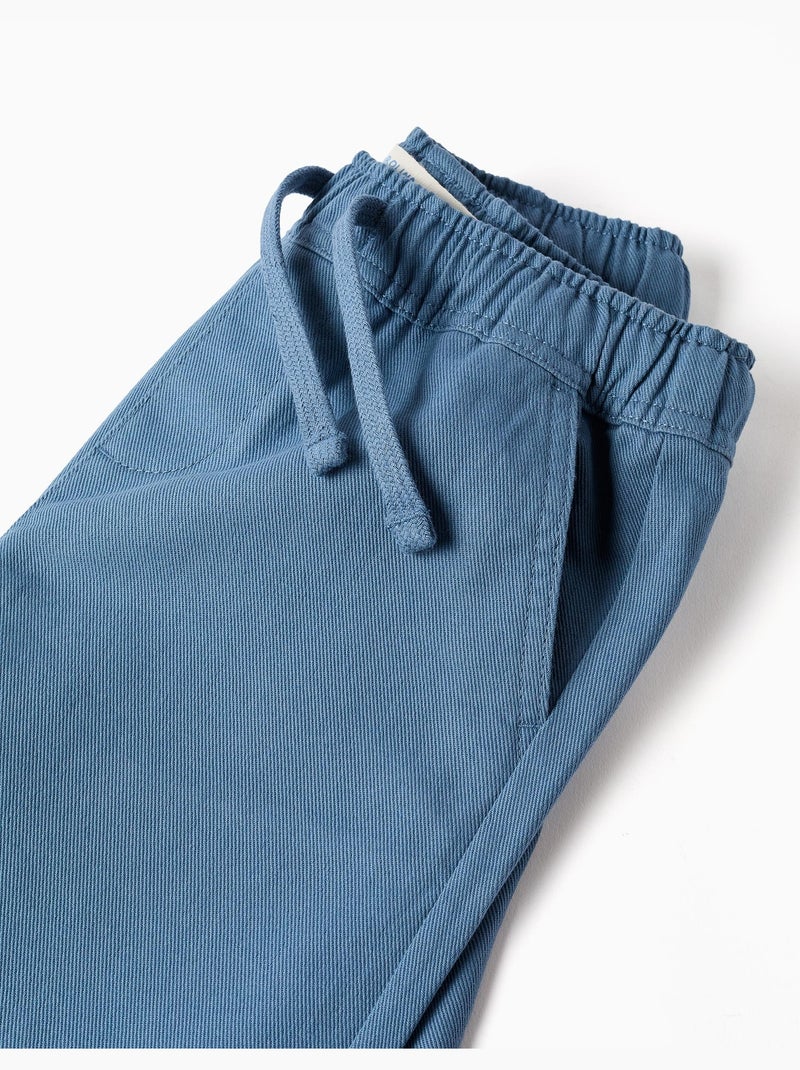 Bermudas largas de algodón con cordón Carolina Celas x Zippy Azul Azul - Kiabi