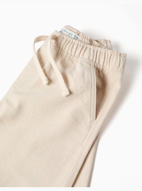 Bermudas largas de algodón con cordón Carolina Celas x Zippy - Kiabi
