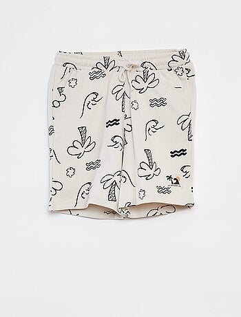 Bermudas ligeras de chándal con estampado