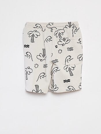 Bermudas ligeras de chándal con estampado