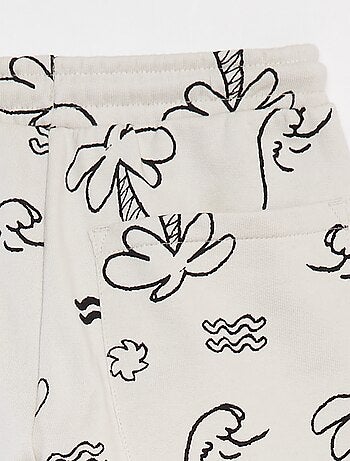 Bermudas ligeras de chándal con estampado