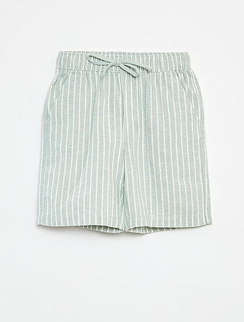 Bermudas ligeras de rayas