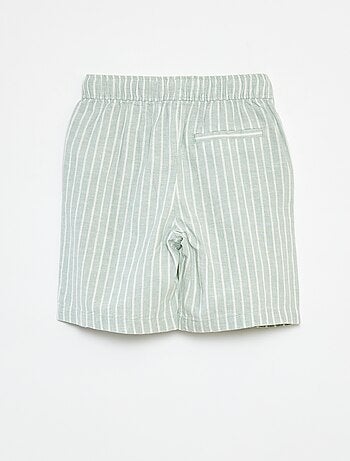 Bermudas ligeras de rayas