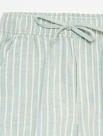 Bermudas ligeras de rayas