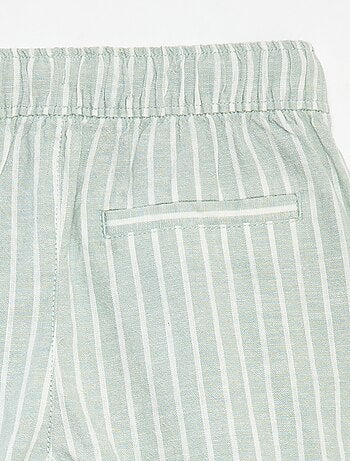 Bermudas ligeras de rayas