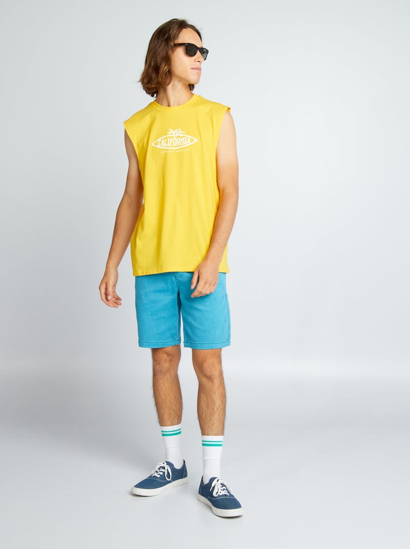 Bermudas lisas AZUL - Kiabi