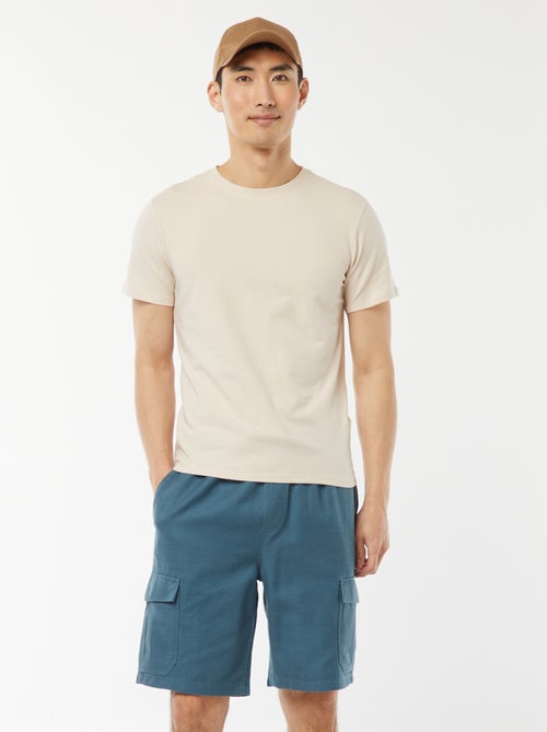 Bermudas lisas con bolsillos con solapa - Kiabi