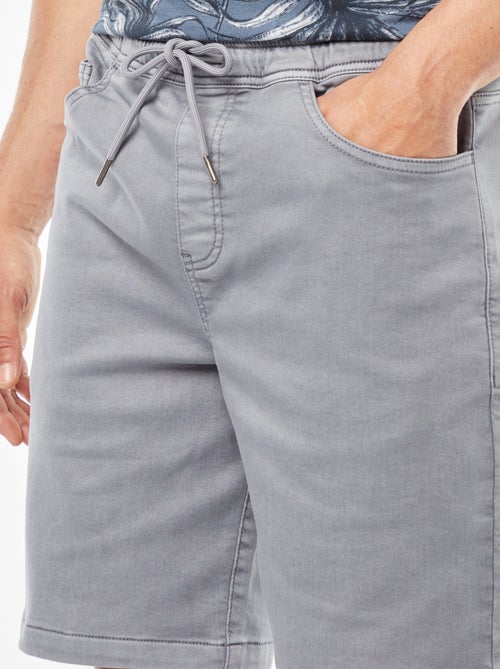 Bermudas lisas con cintura elástica y cordones ajustables - Kiabi