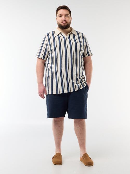 Bermudas lisas en dobby - Kiabi