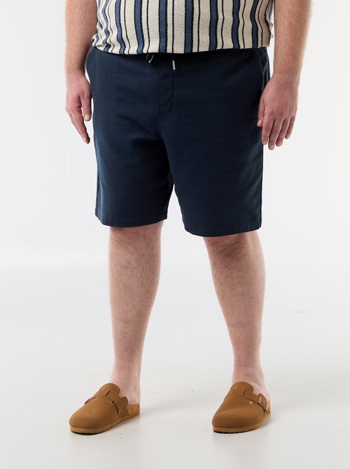 Bermudas lisas en dobby - Kiabi