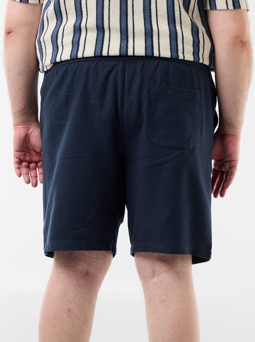 Bermudas lisas en dobby - Kiabi