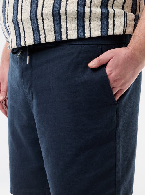 Bermudas lisas en dobby - Kiabi