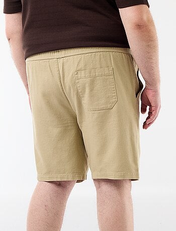 Bermudas lisas en dobby
