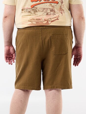 Bermudas lisas en dobby