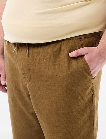 Bermudas lisas en dobby