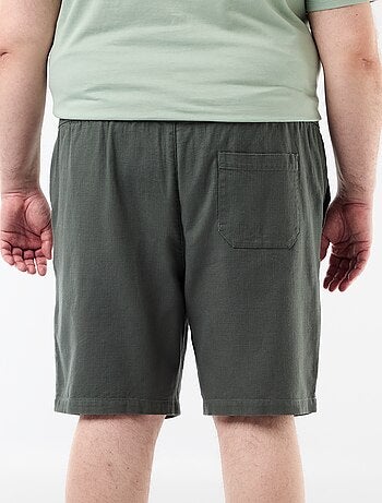 Bermudas lisas en dobby