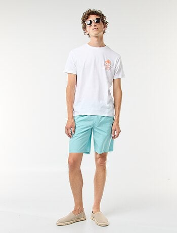 Bermudas lisas tipo chino con cordones ajustables
