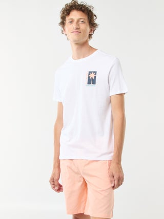 Bermudas lisas tipo chino con cordones ajustables